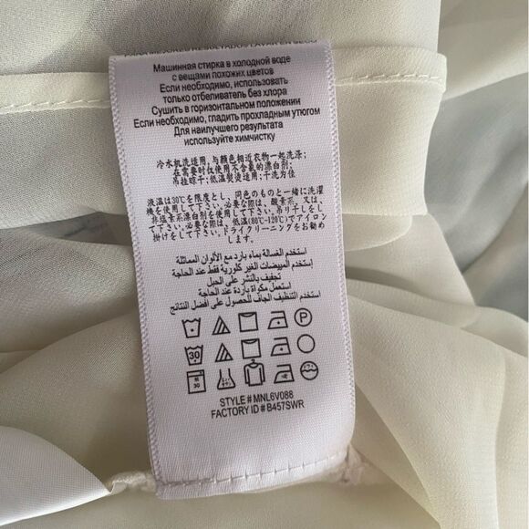 BCBG MAXAZRIA " GEORGETTA"  Strapless Pleated Crepe Midi Dress Size XS - Picture 13 of 14